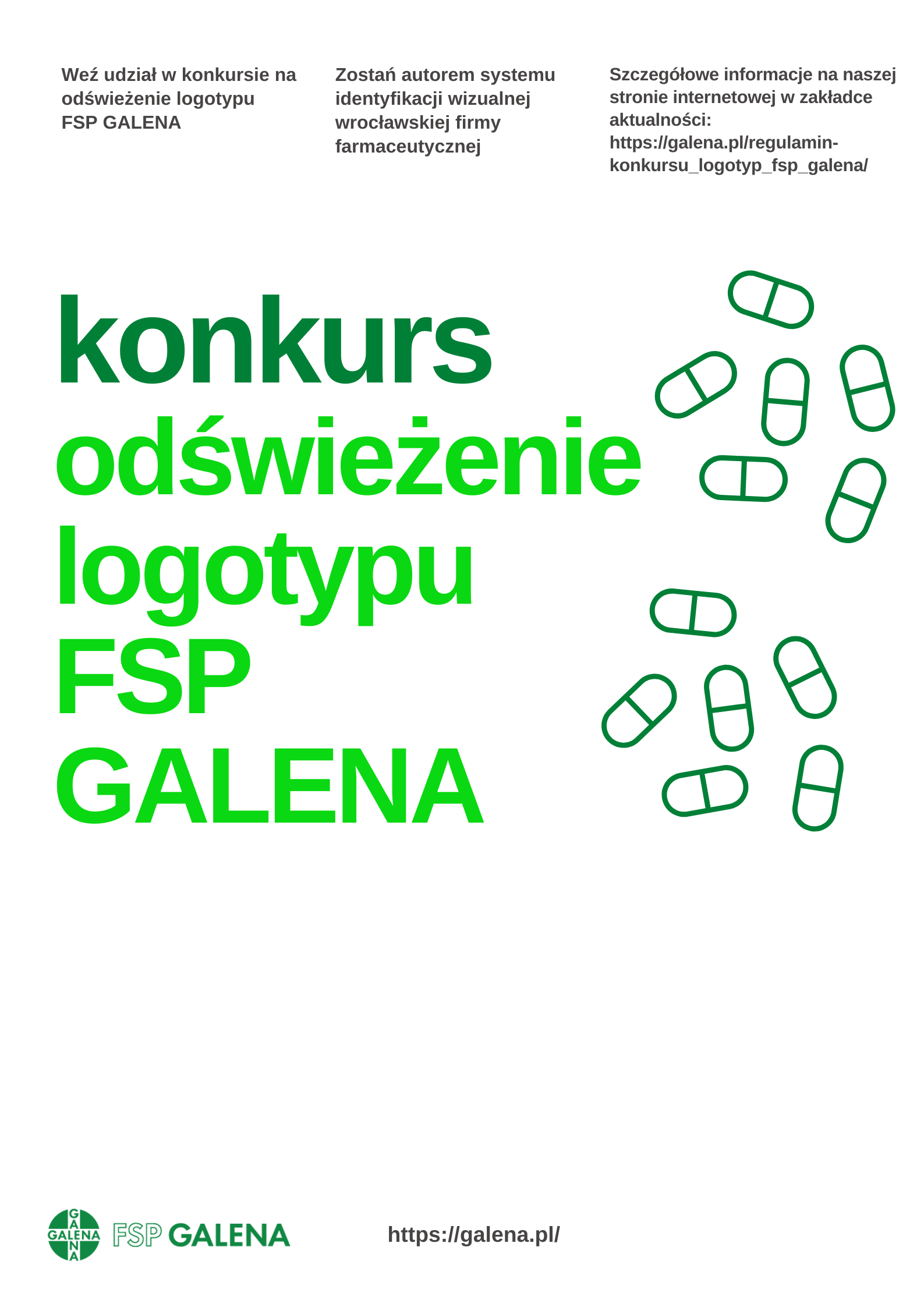 Plakat do konkursu na logotyp FSP GALENA