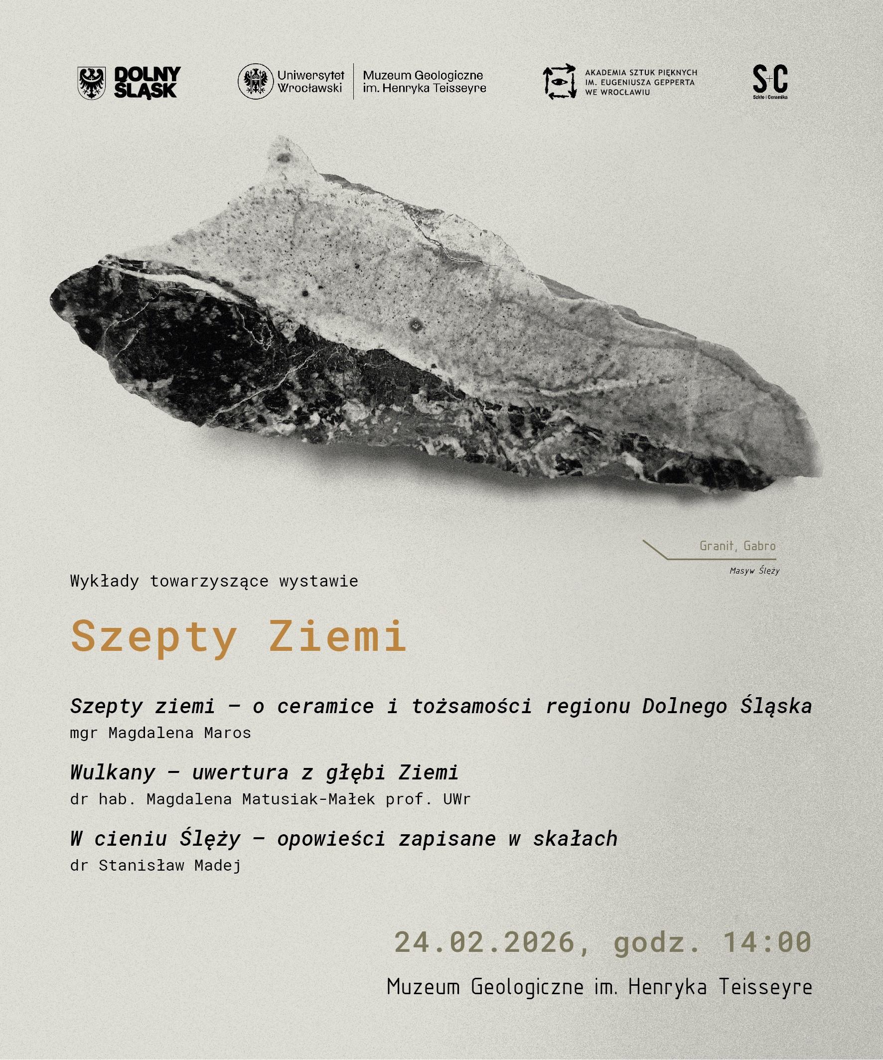 Wykłady towarzyszące wystawie Szepty Ziemi