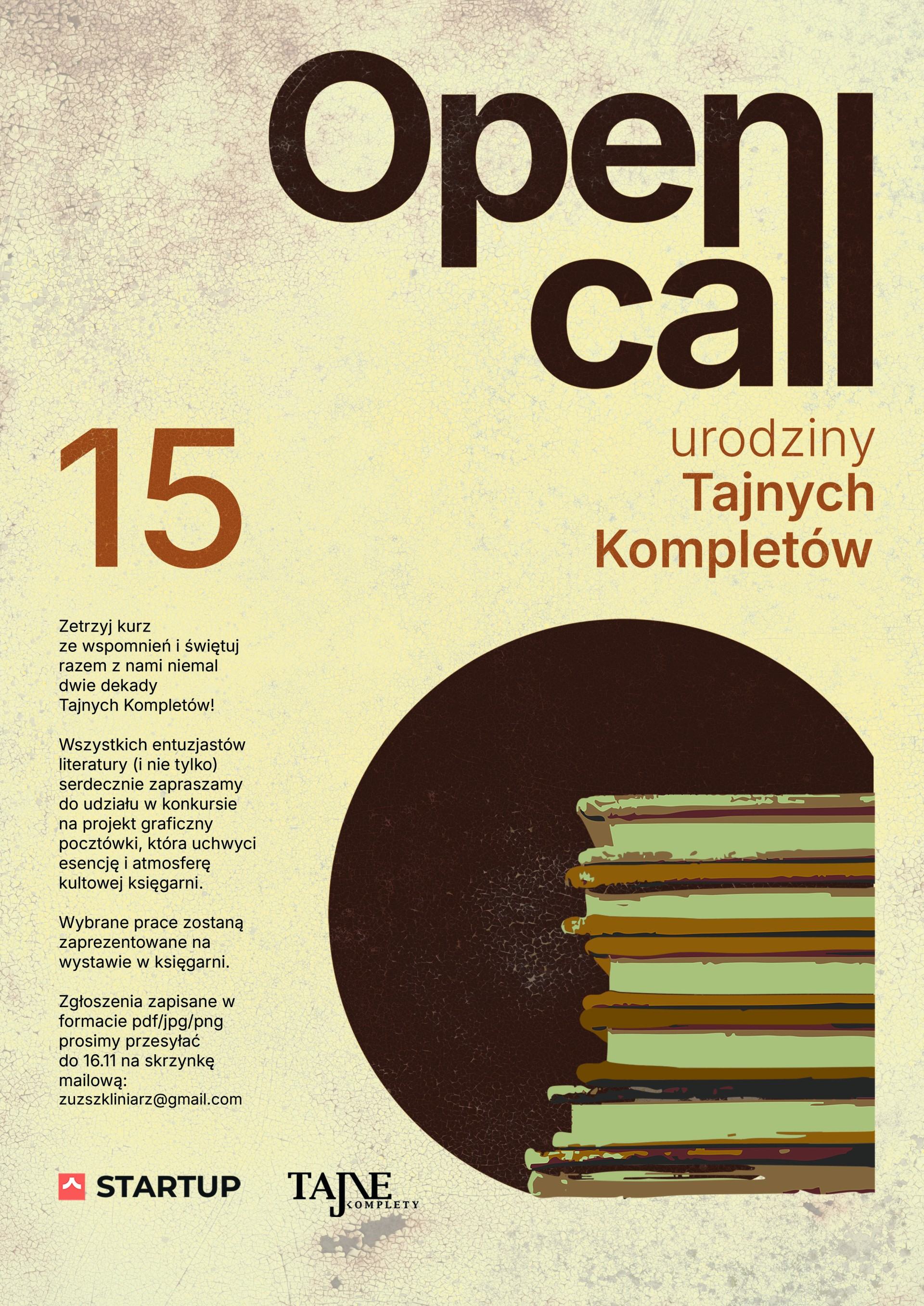 Open call: 15-lecie Tajnych Kompletów