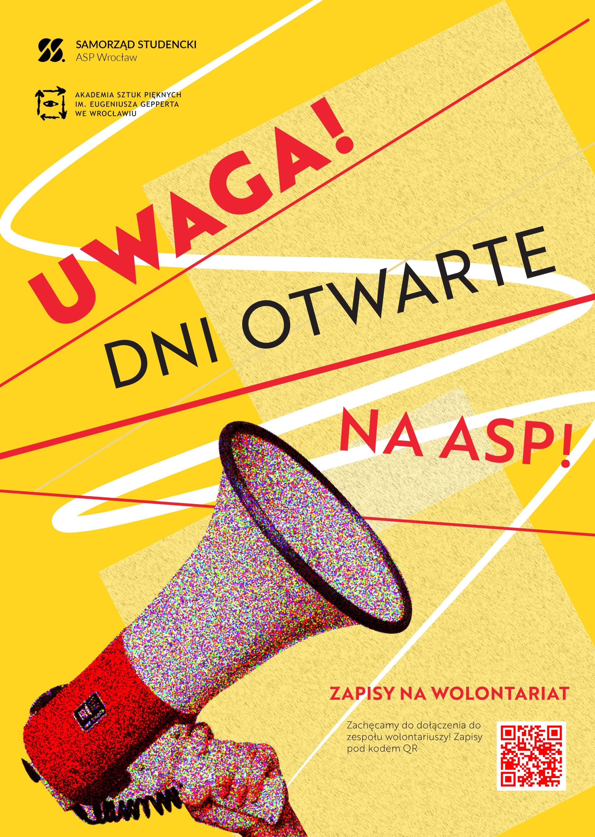 Zostań wolontariuszem podczas Dni Otwartych ASP